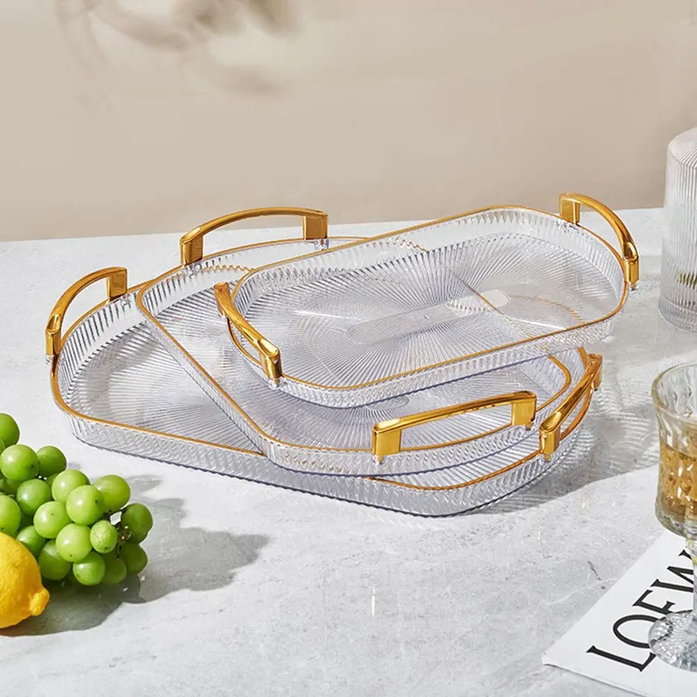 1PC Makeup Tray Serving Tray Desk Organizer Kitchen Home Dining Room Bedroom Office Jewelry Perfume Cosmetics Holders
