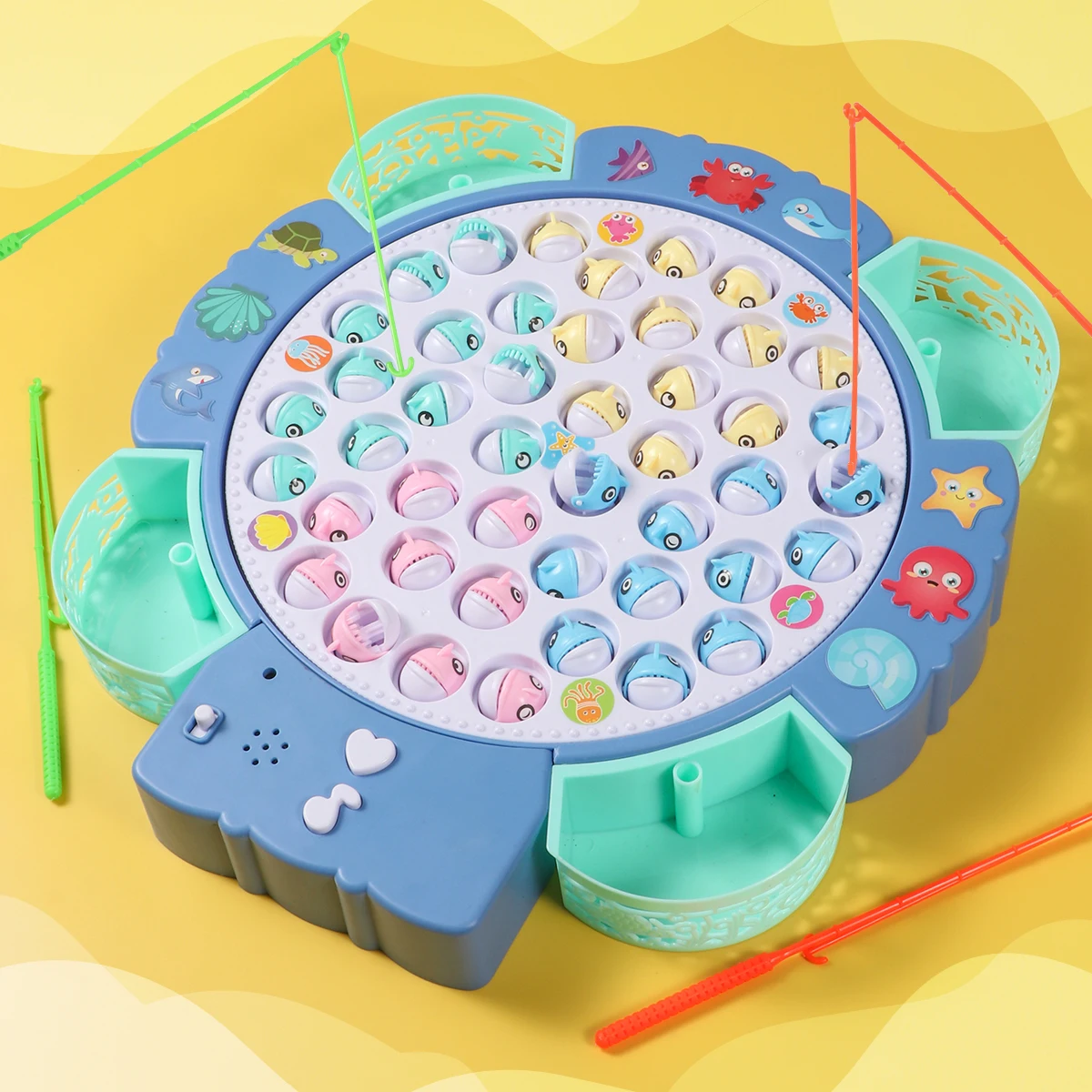 Fishing Plate-Electric Gift Box with Music-Cultivate Concentration-Educational Early Education Electric Music Toy-Christmas, 3