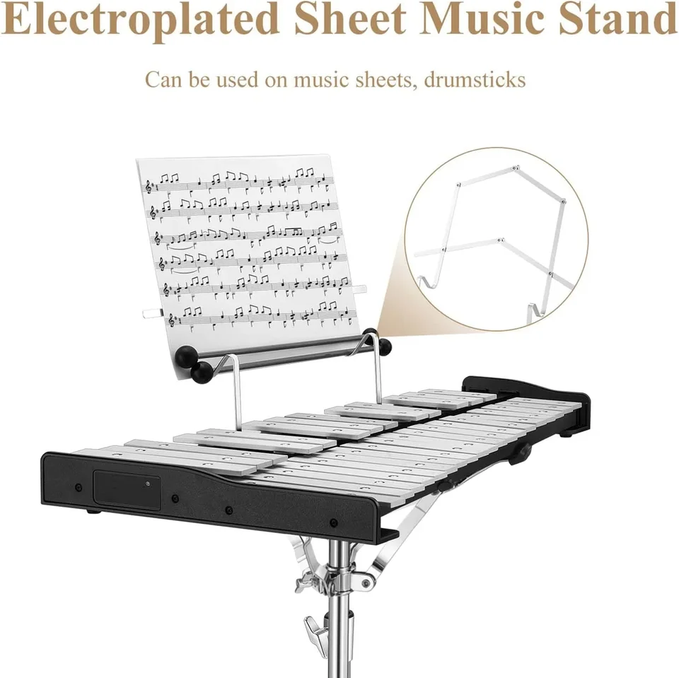 パーカッション11点セット Professional 32 Note Glockenspiel Xylophone Bell Kit