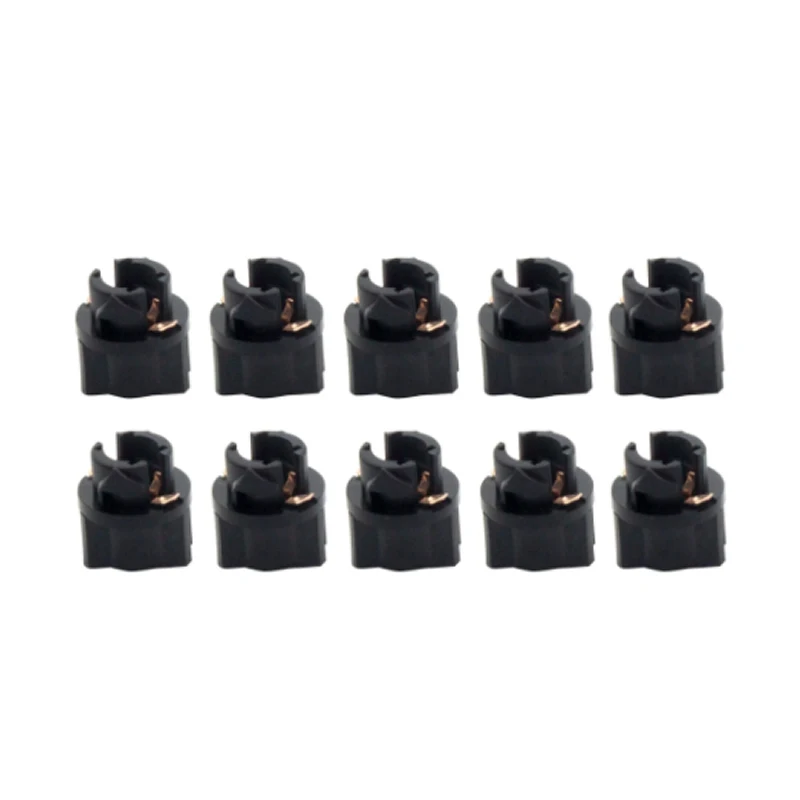 T5 Base 3/8" Car Socket Twist Lock 10 pcs For PC 74 73 37 Instrument Panel Cluster Plug Dash Light Bulb light bulb socket socket connector plug adapter