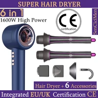 Sèche-cheveux sans pales 220V 1600W, outil de coiffage personnel à ions négatifs, sèche-cheveux électrique à anions constants 1