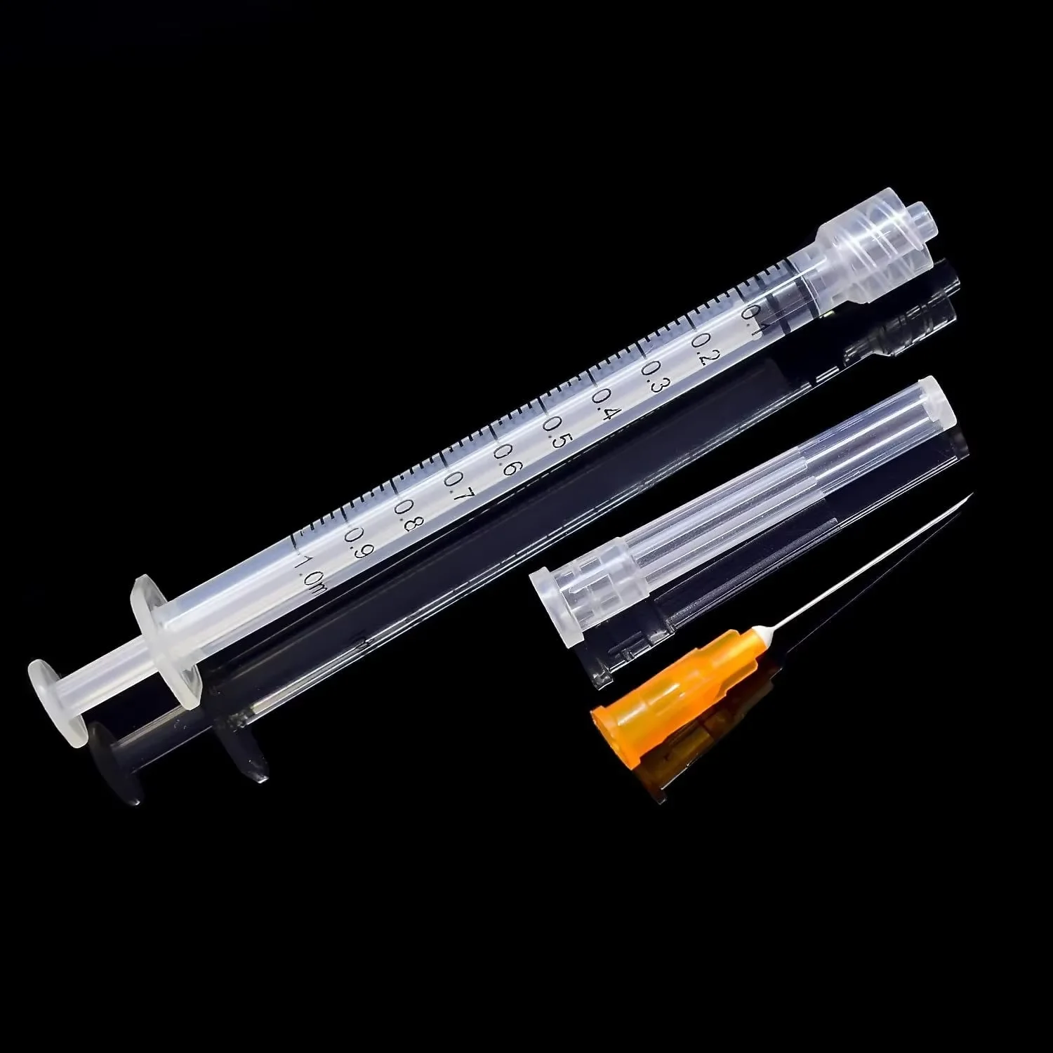 1-Inch Disposable Syringe and Needle Set, 30-Pack, Individually Wrapped, 1ml Capacity