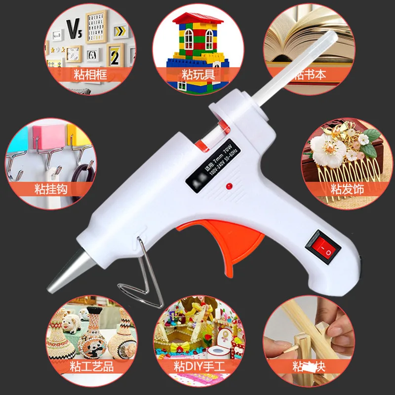 

Hot Melt Glue Gun, Electric Glue Gun, Diy Household Hot Melt Stick, Small Size Hot Melt Glue Stick, 7-11Mm Heat Capacity Gun, Ho