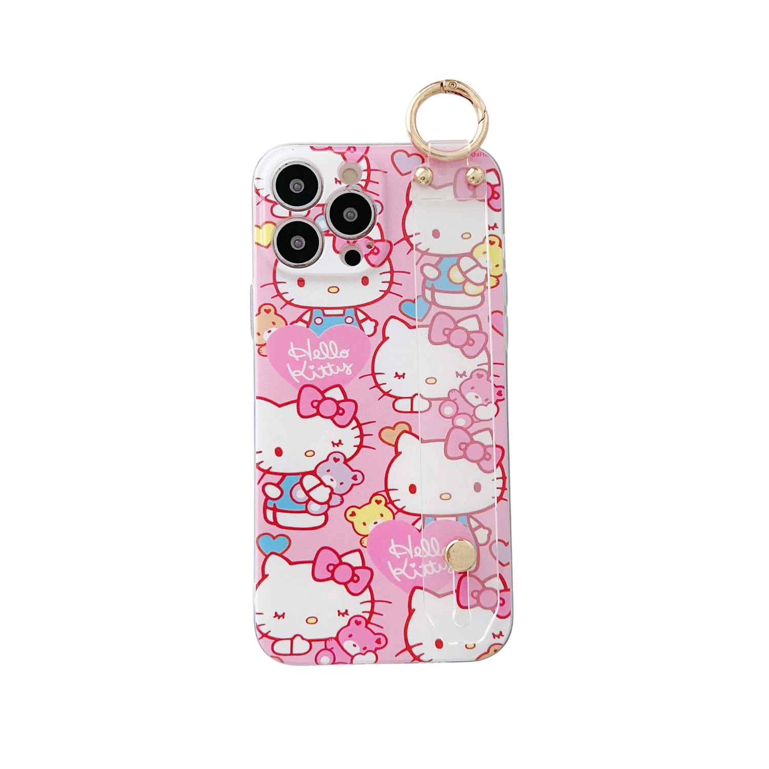 thumbnail image 1 of Hello Kitty For Samsung Galaxy S8 S9 S10 S20 S21 S22 S23 Plus Ultra S21FE Note 9 10 20 Phone Case Wrist Strap Holder, 1 of 5