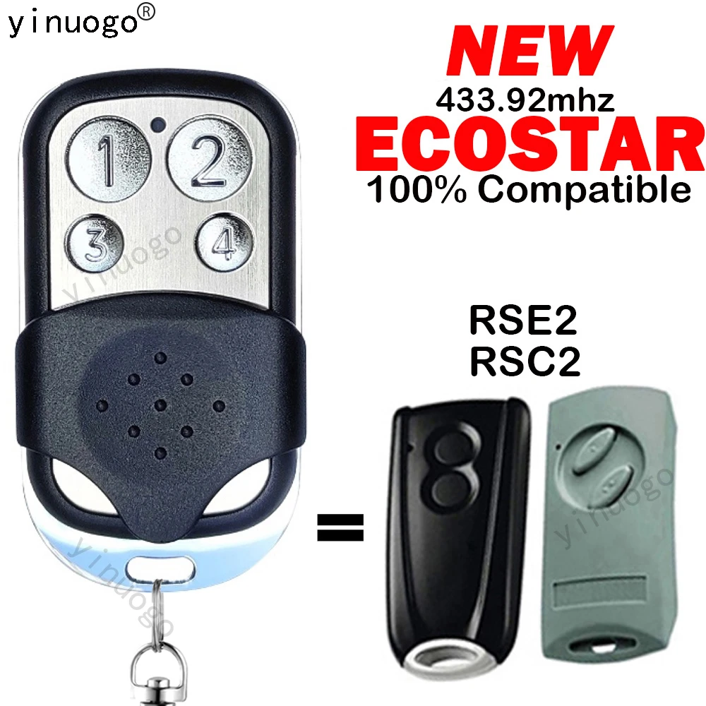 best wifi door lock HORMANN ECOSTAR RSE2 RSC2 433mhz Garage Gate Remote Control ECOSTAR Remote Control Garage Door Opener 433.92mhz Rolling Code wifi padlock