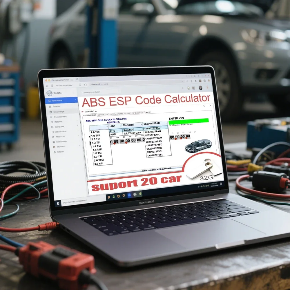 2025 hot sell New Version VW ABS ESP Long Code Calculator Helper ...