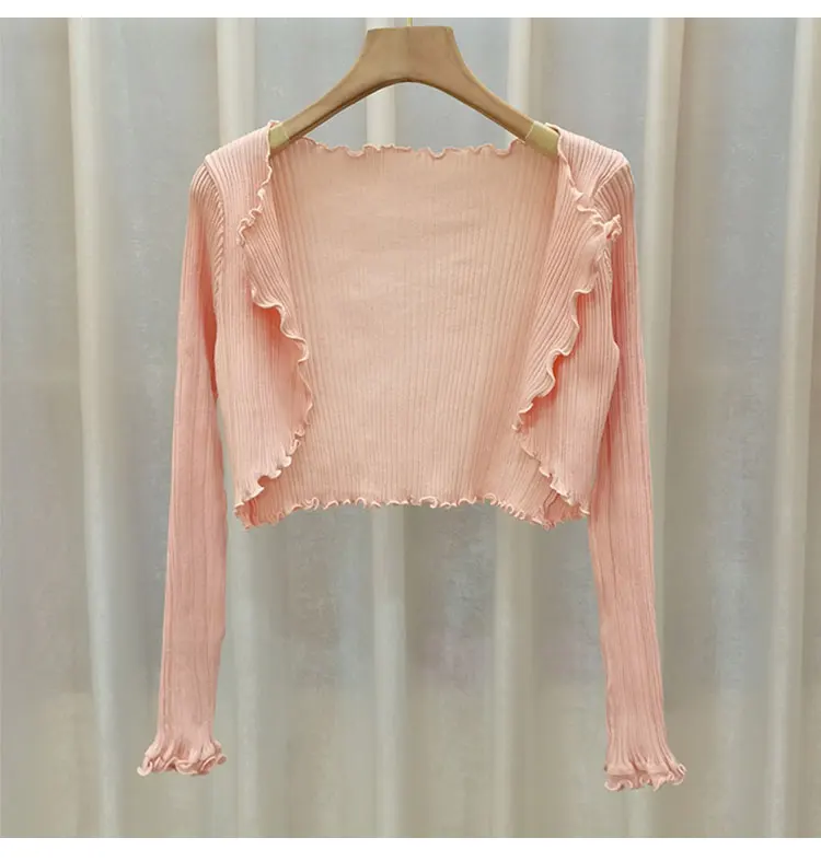 86093 pink shawl cardigan