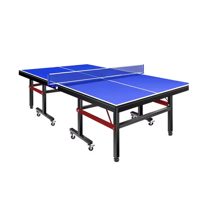 High Quality Professional Indoor Portable Folding Ping Pong Table Tennis Table Set with Wheels