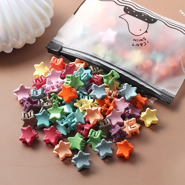 40Pcs Girls Colorful Hair Clips Flower Star Mickey Cute Small Hair Claws Kids Sweet Hairpins Cartoons Fashion Hair Accessories style-29