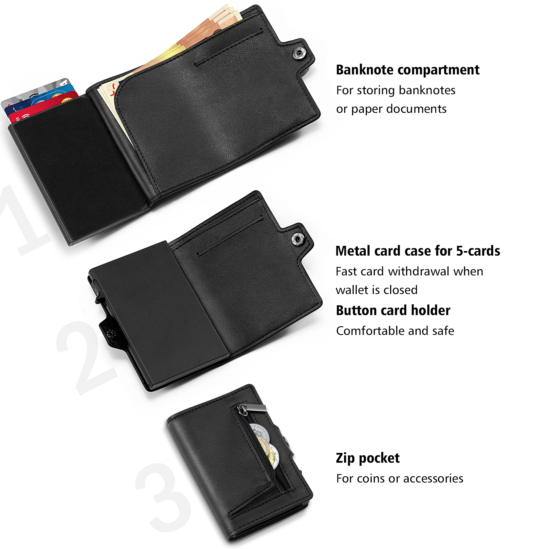 TEEHON Credit Card Holder for Men and Women |Men's Wallet | Men's Slim RFID Wallet | Men's Mini Card Holder