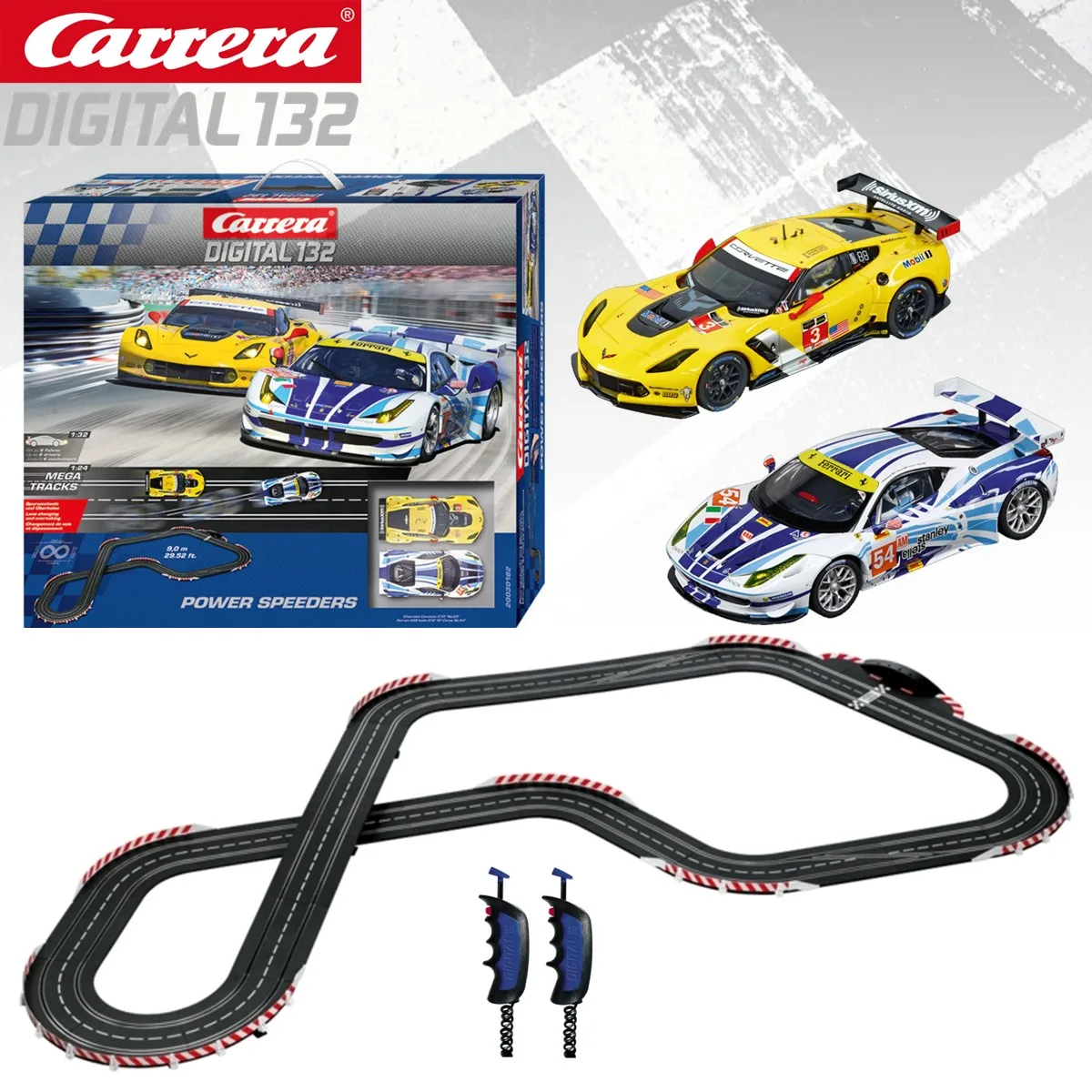 Carrera Slot Car Digital132 Set 30031 Retro Grand Prix