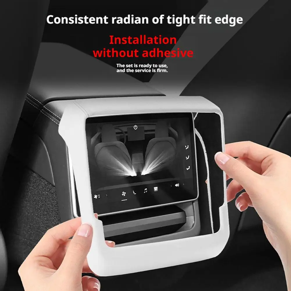 테슬라의 업데이트된 모델 3/Y 후면 스크린 보호기 에어컨 통풍구 수정 액세서리는 긁힘 방지 도구를 제공합니다.