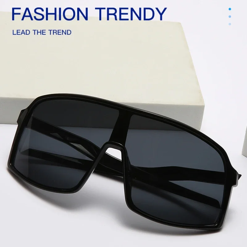

New One-piece Sports Dazzling Glasses Outdoor Riding Sunglasses Windproof Glasses Big Frame Cool Personality
