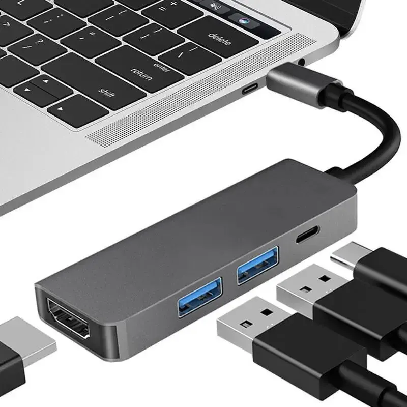 멀티 포트 USB 허브 3.0, 맥북용 HDTV 어댑터, 4 in 1