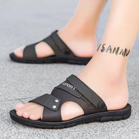 Été hommes sandales bout ouvert plat hommes chaussures décontractées en plein air marche sandales pour hommes chaussures de plage sandalias hombre hommes pantoufles 3