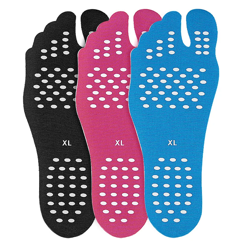 미끄럼 방지 해변 신발 패드 스티커, 비치 양말 장착, 유연한 발 관리 비치 안창, 4 개 = 2 쌍
