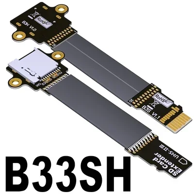 NFHK Adattatore Estensore Da TF (Micro SD) Maschio A SD Femmina - Supporto UHS-II/III