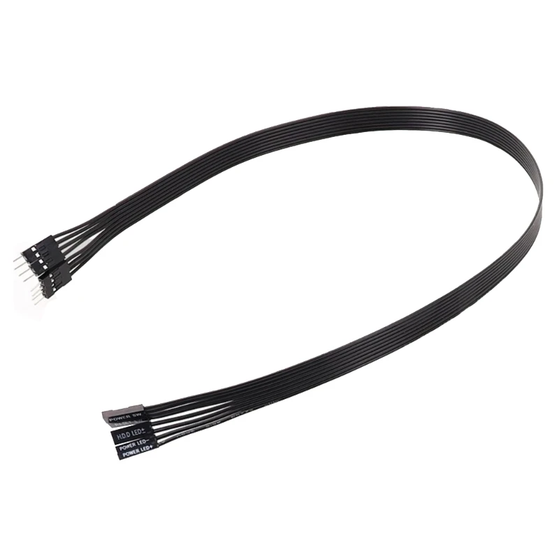 Фото Для переключателя материнской платы жесткого диска SSD LED/PLED/сброса питания SW удлинительный кабель 20/30/50/100 см №5