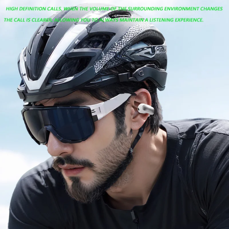 New Earclip Wireless Bluetooth Earphone Surround Sound Noise Reduction Sports Game Earphone Touch Control with Microphone