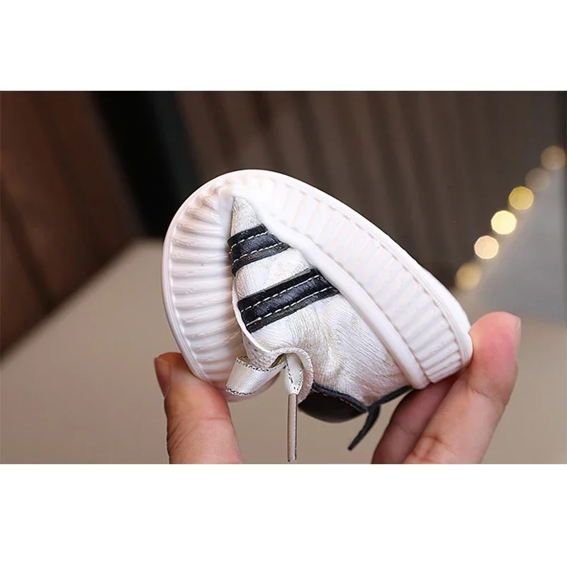 Korean Style Girls Board Shoes Spring Autumn Sneakers Children's Breathable Running Shoes Casual Student Soft Sole Kid Shoes 6