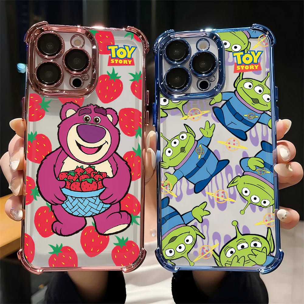 Enhanced Anti-Fall Airbag Phone Case with Plating Design