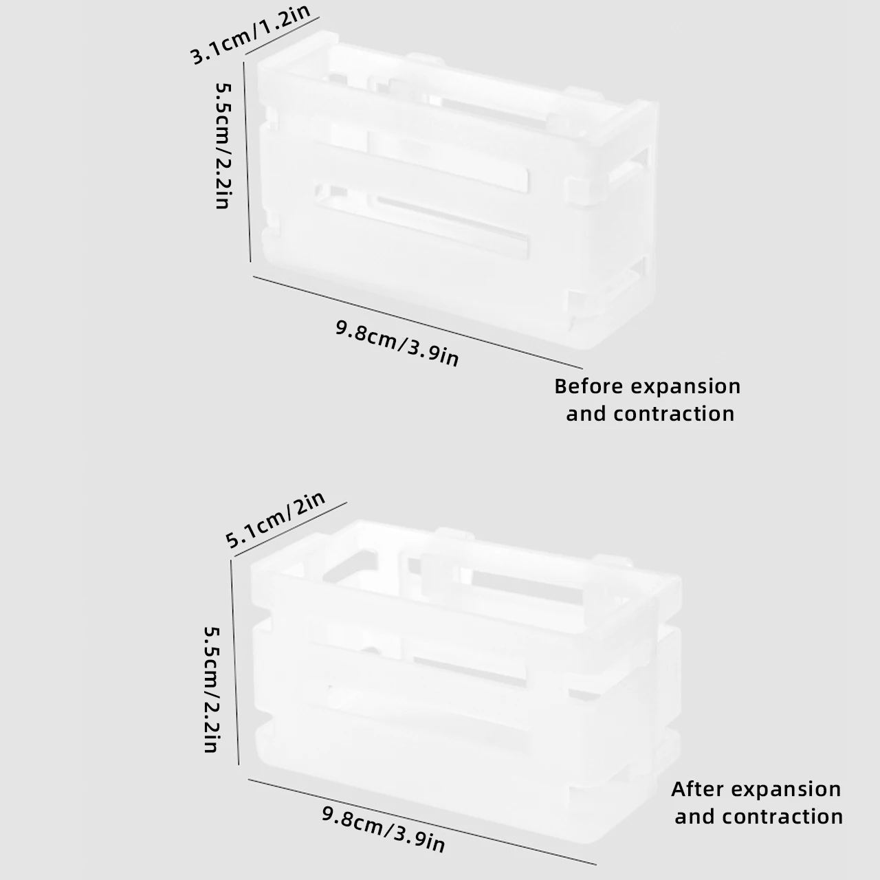 Scalable Fridge Food Organizer Container Refrigerator Side Door Vegetable Fruit Storage Box Kitchen Storage Case