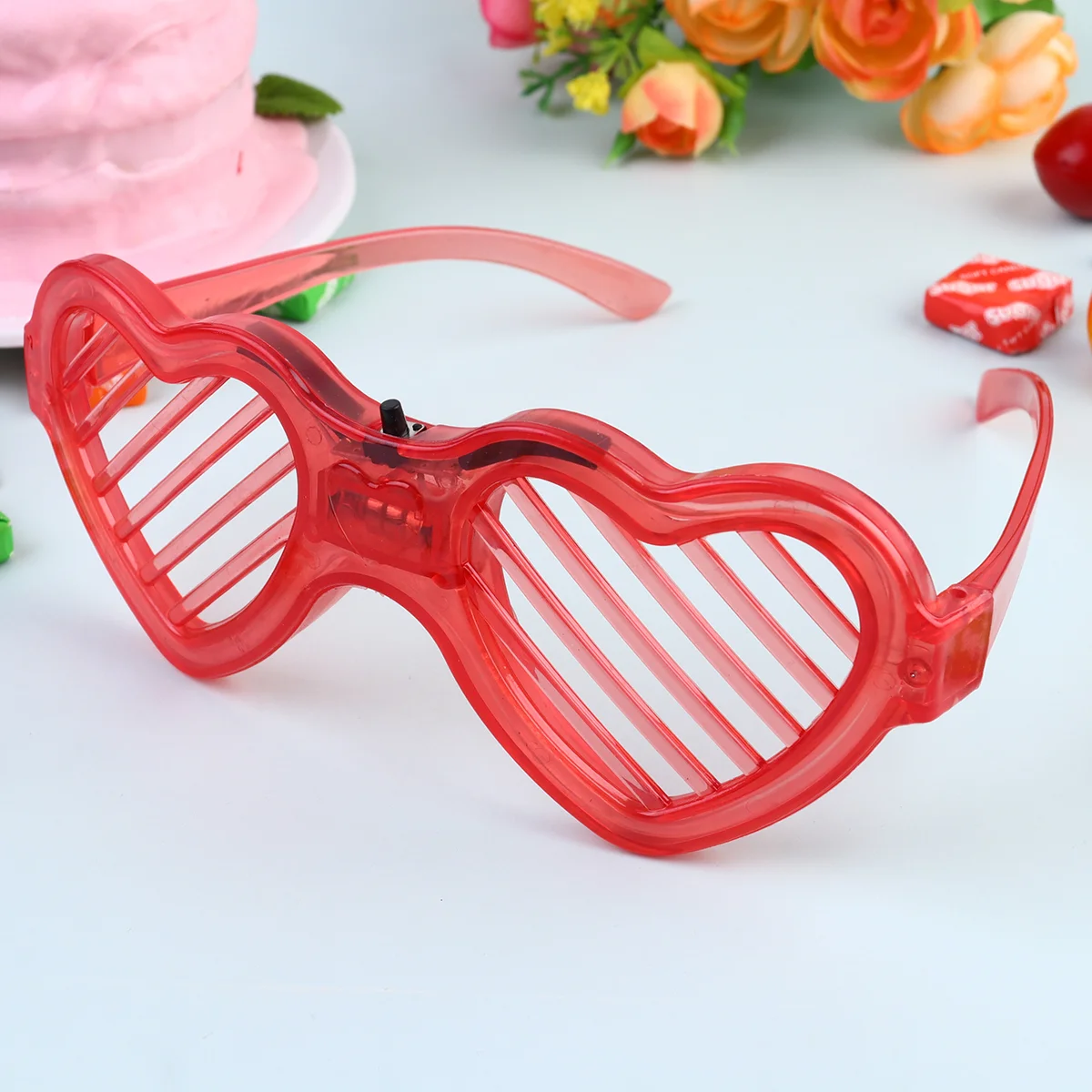 2 Pcs Blinds Party Glasses Light Up Eyeglasses Supplies Clothing Glowing Child Sunglass