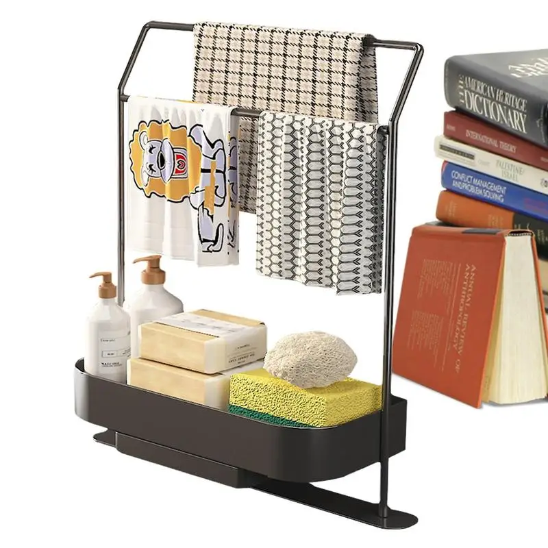 

Многофункциональная самосливающаяся полка для раковины стеллаж для слива губки мыла держатель Органайзер для кухонной раковины