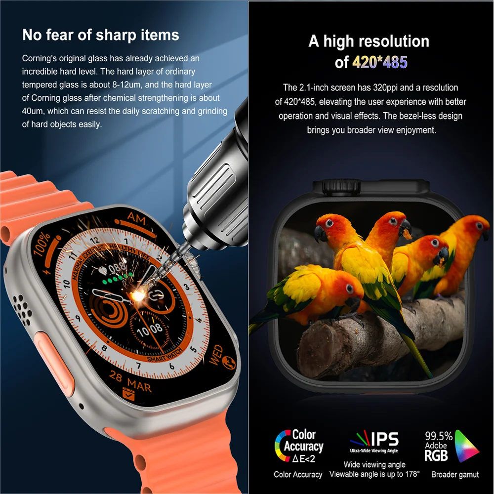 2023 DT8 Ʈ MAX Ʈ ġ ø 8 2.1 &ƼŸ ձ 1:1 49mm ̽  ȭ NFC ECG IP68  Smartwatch 