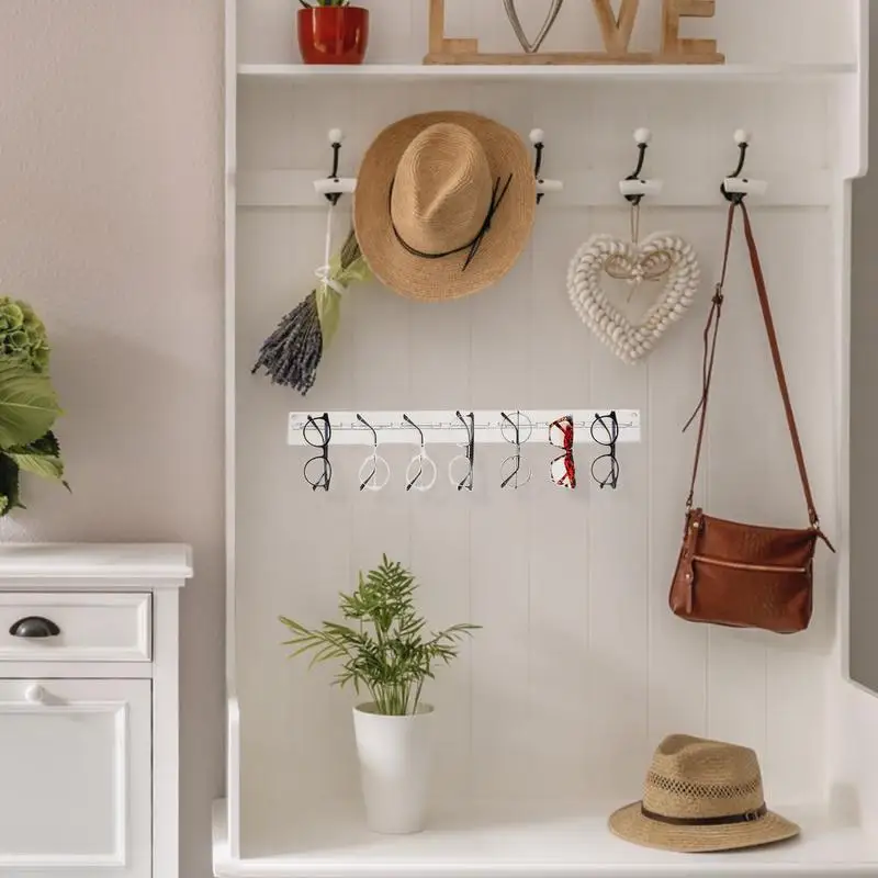 Sunglass Organizer Wall Mount Clear Acrylic Sunglasses Sunglass OFor Wall 7 Slots Sunglasses Display Home Decor Glasses Display 3