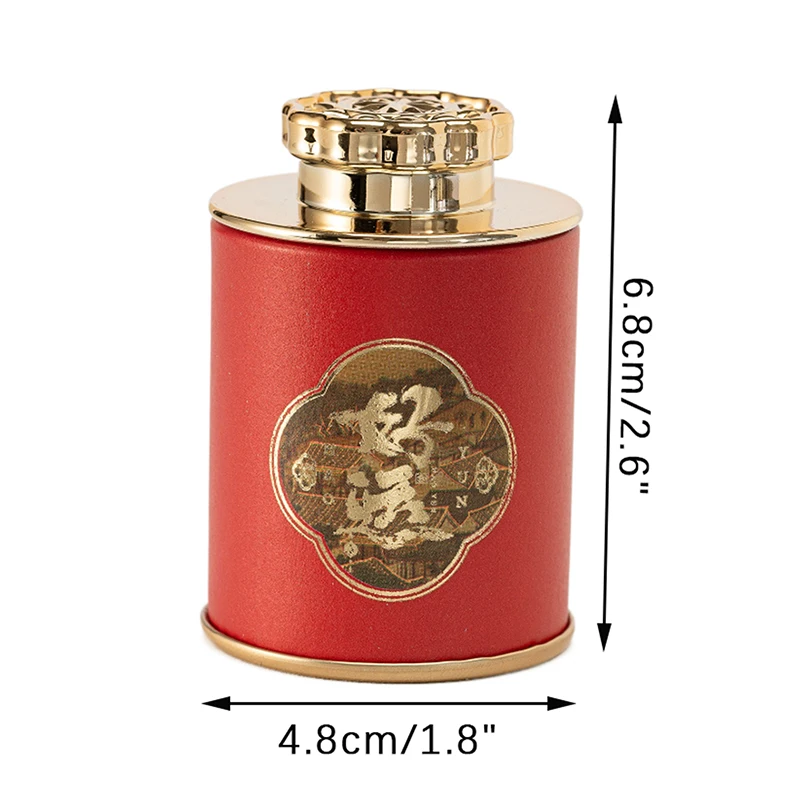 Tea Tin Can Dragon Mini Empty for Household Green Black Tea Sealed Jar Portable Travel Small Packaging Box Paper Storage Can tea tin box tea canister