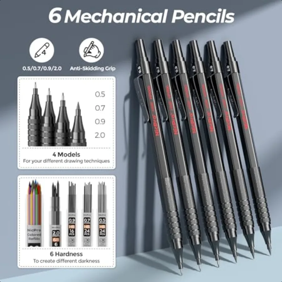 58PCS Mechanical Pencil Set 2