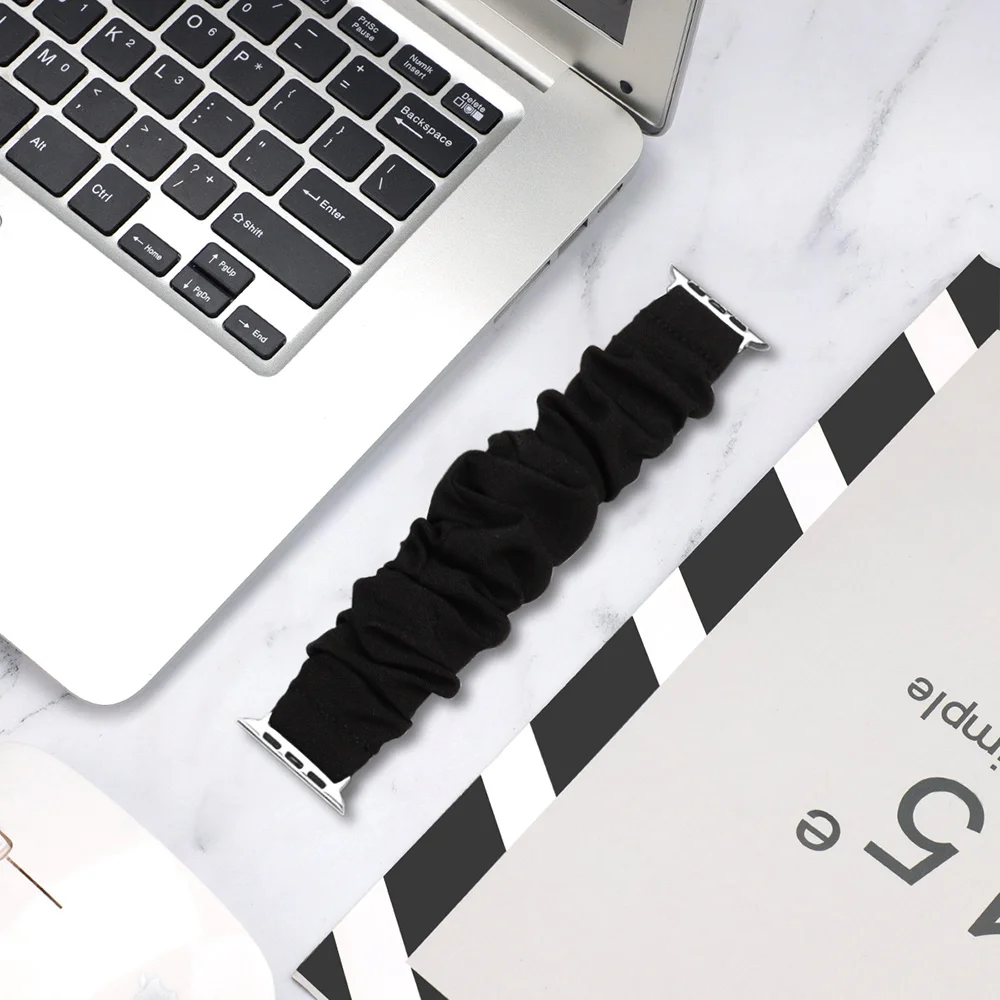 Printed Elastic Scrunchie Watch Strap