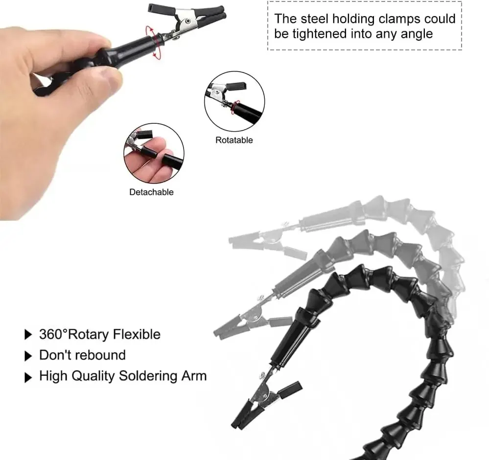 Soldering Helping Hands Table Clip Third Hand Soldering Stand