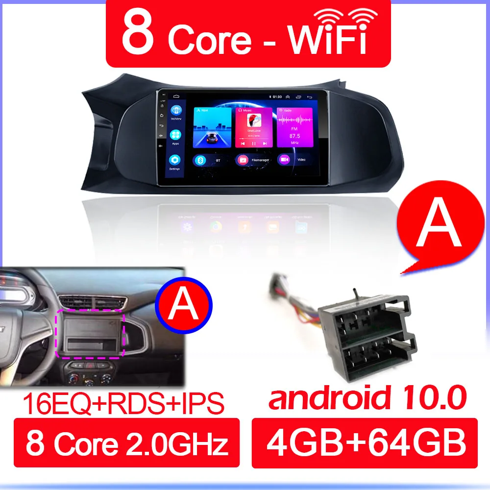 9 Inch 2 Din Android 10 Car Radio For Chevrolet Onix 2012 - 2014 2015 2016 2016- 2019 WIFI GPS CarPlay 2din Multimedia Player android car video player