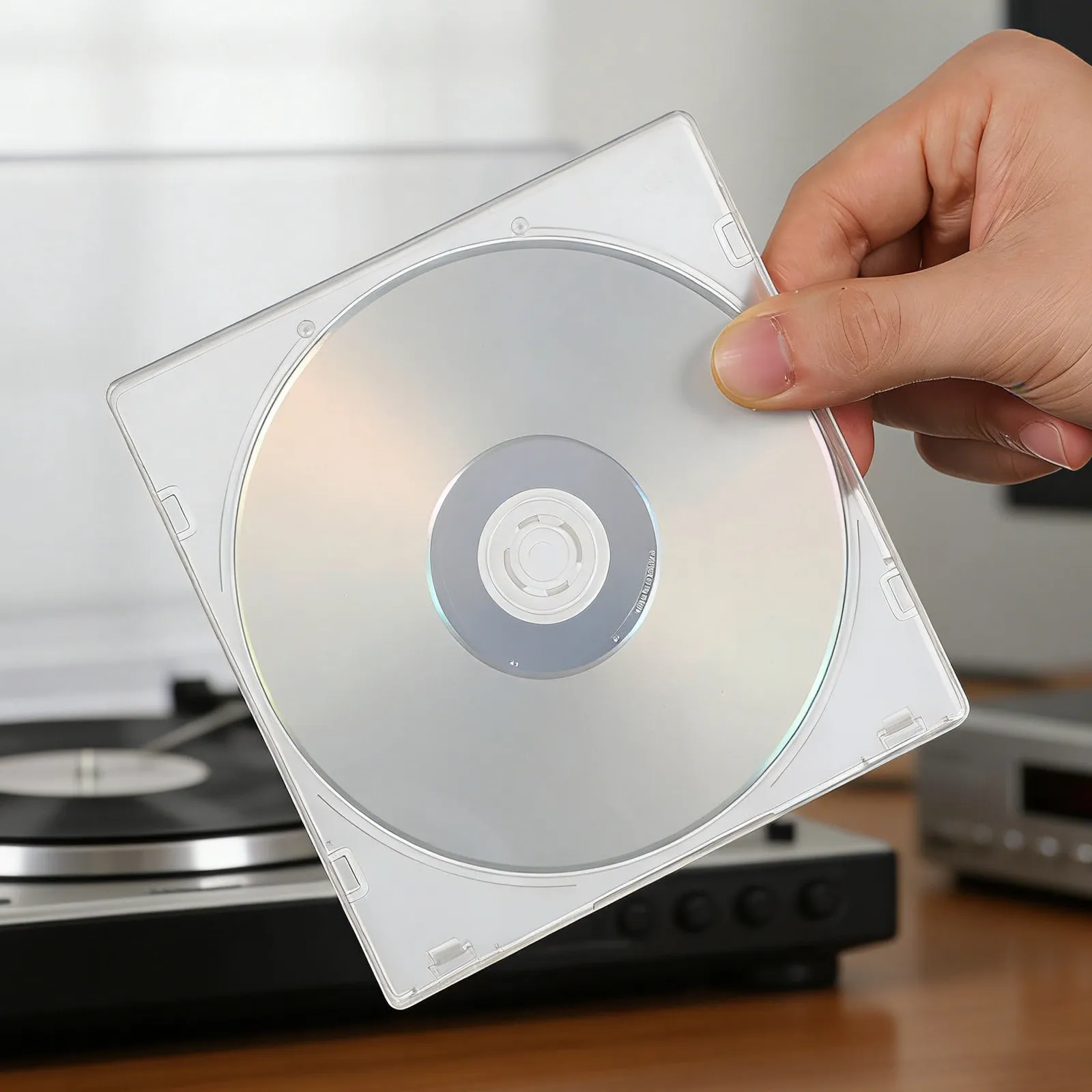 20Pcs 투명 Cd Dvd 케이스 박스 슬림 플라스틱 주최자 보관 상자 음악 영화 게임 Cd Dvd 클리어 용 보호 커버
