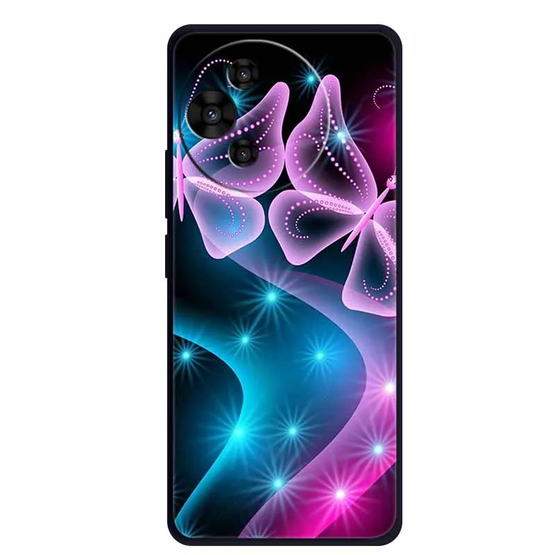 Luxury TPU Soft Silicone Back Cover with Floral and Love Design