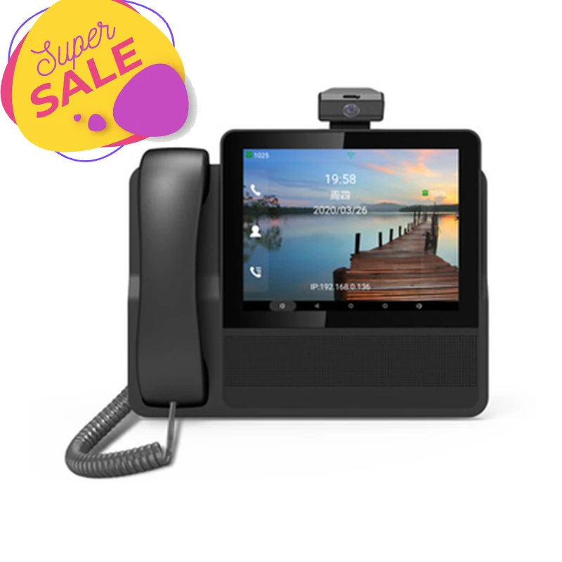 8 inch S09 Video Conference SIP Network PSTN Phone IP Phone Business Office WiFi Function 3000mAh telephone landline