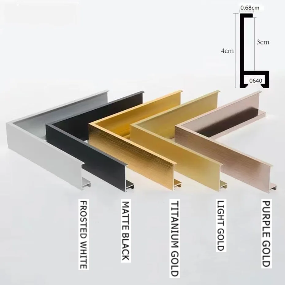 Vibrant Multi-Color Thick Metal Wall Art Photo Frame Collection