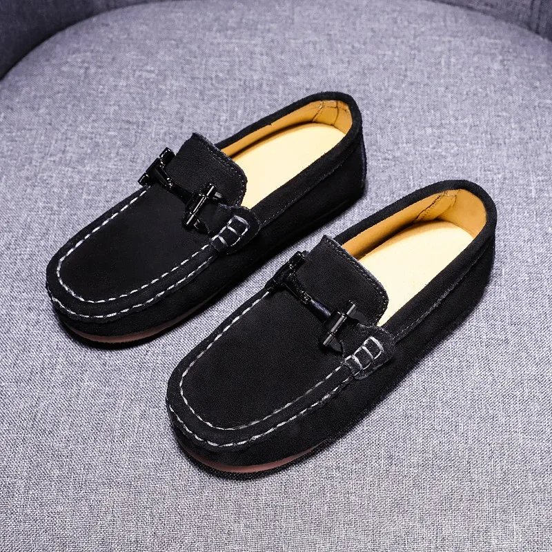 Fashion Kids Shoes Slip-on Loafers Boys Sneakers Soft Bottom Breathable Children Moccasin Shoes Baby Toddler Flat