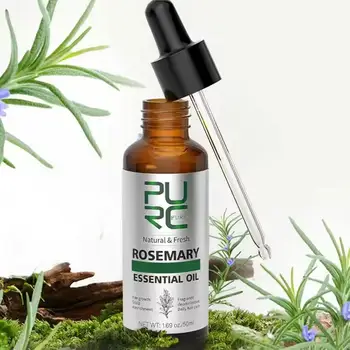 Prodotti per la crescita dei capelli con olio di rosmarino per uomo donna Zenzero Anti perdita di capelli Ricrescita rapida Oli addensati Trattamento del cuoio capelluto Cura dei capelli