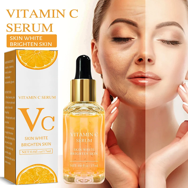 Vitamin C Whitening Face Serum Remove Dark Spots Freckles Fade Melanin Retinol Anti-wrinkle Essence Brightening Beauty Skin Care
