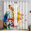 Basketball Sports 3d Printing Curtains Boys And Girls Room Dormitory Decoration Creative Curtains Can Be Customized 2 Pieces 5