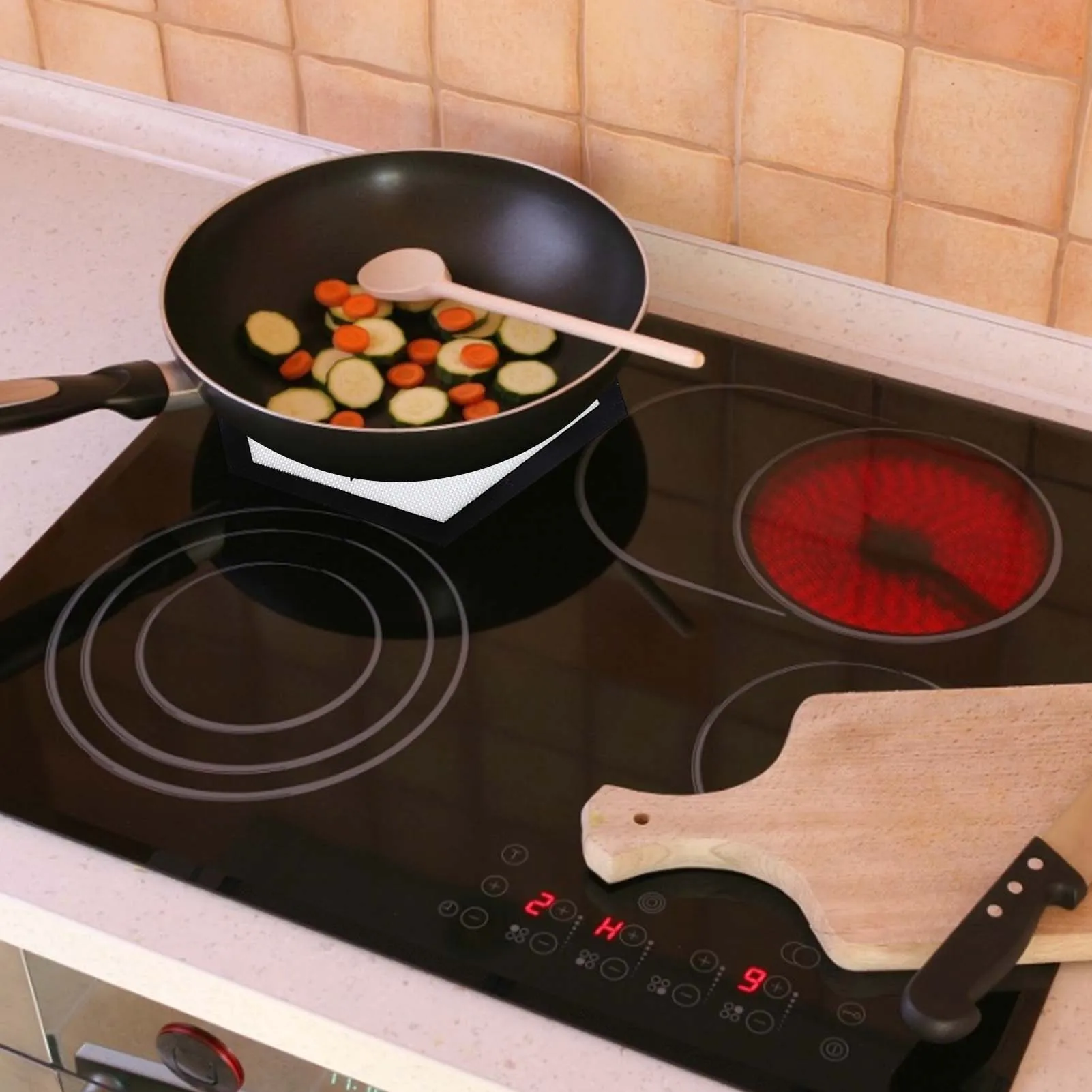 Protect Induction Cooktop Scratches  Silicone Cooktop Scratch Protector  Cover - Mats & Pads - Aliexpress