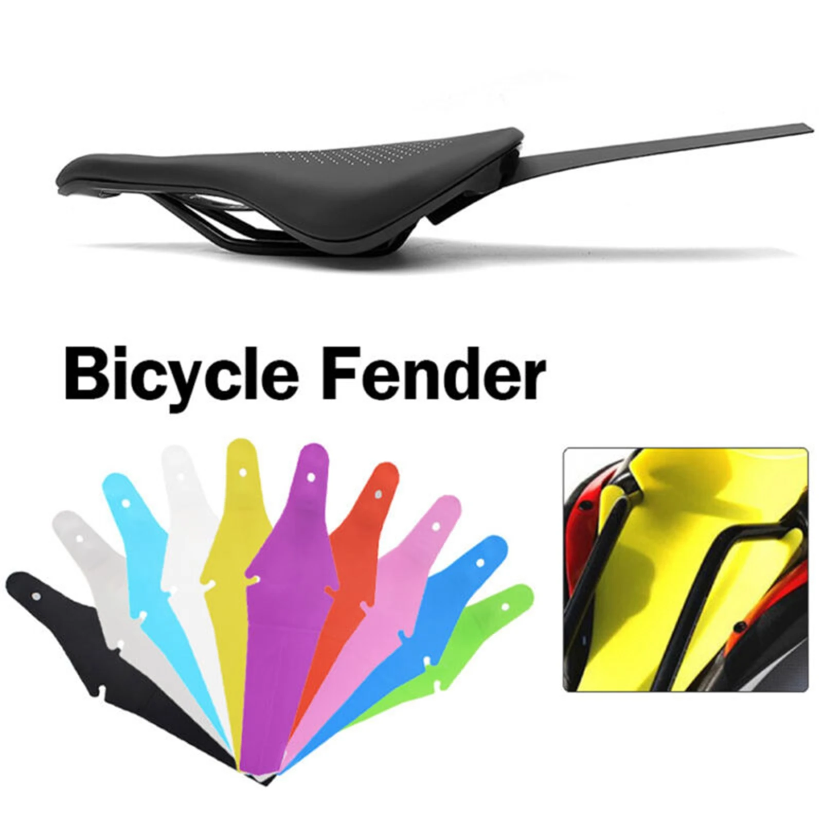2pcs Bike Mudguard Saver Portable Easy to Install Practical Replacement Bike Fixed Gear Mudguard Biking Accessories
