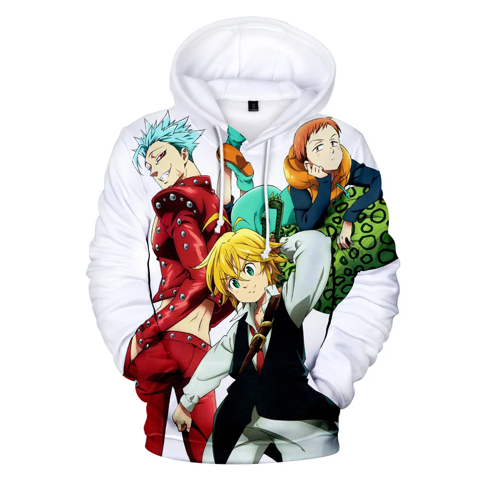 2022 Brand New Seven Deadly Sins 3DHoodies Sweatshirt Men/Women Anime Casual Hoodie Fashion Trendy Fall Hoodie Clothes palm angels sweatshirt