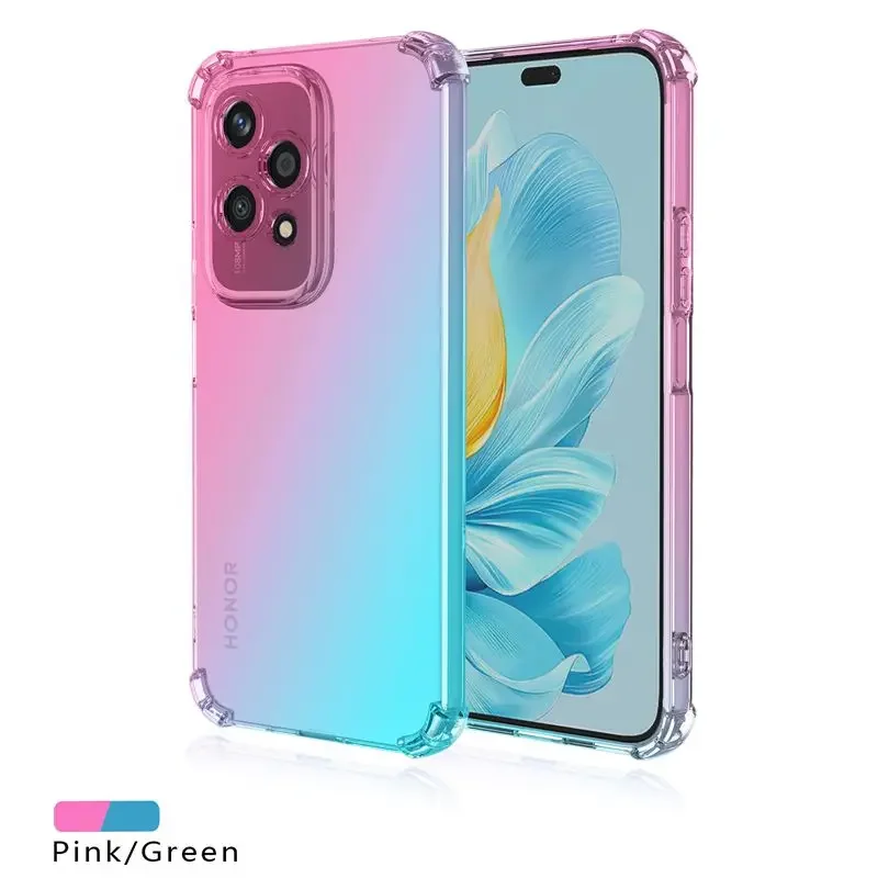 Shockproof Gradient TPU Transparent Protective Case