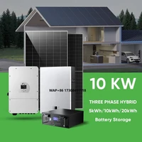 Système de stockage d'énergie solaire hybride photovoltaïque 10kW 12kW 30kW, système d'énergie solaire, paquet complet de configuration de maison 1