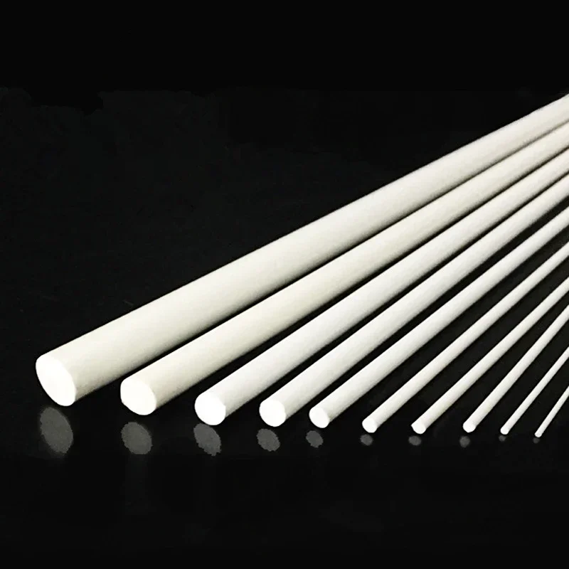 ABS Round Solid Bar Plastic White Welding Rods DIY House Sand Table Model Building Making Direct 1mm-10mm length 25 cm 10pcs