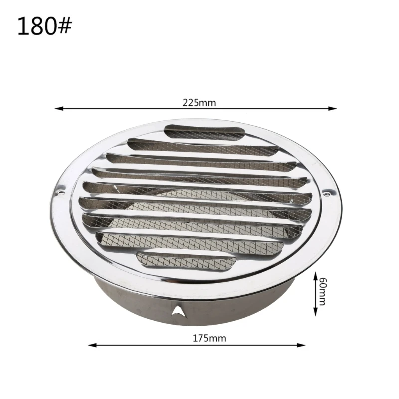 

Stainless Steel Exterior Wall Air Vent Grille Metal House All Seasonal Air Vent Dropship